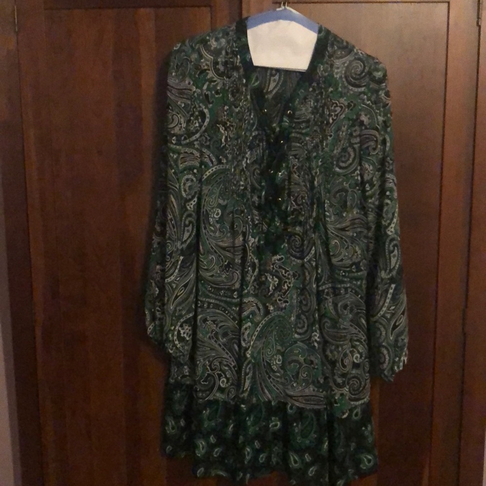 Michael Kors Paisley long sleeved dress
